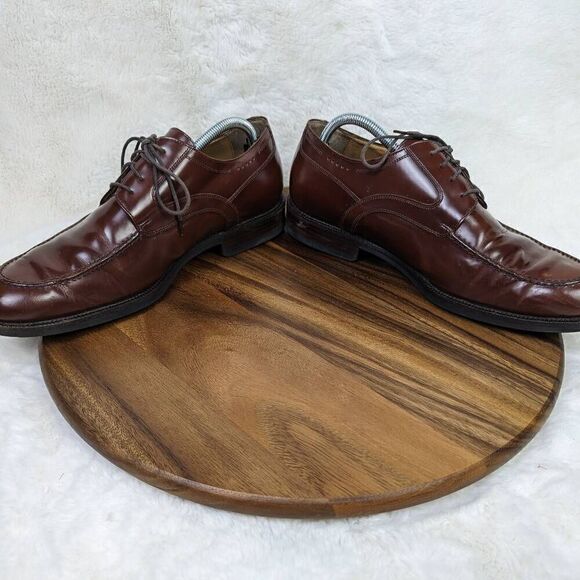 Johnston And Murphy Sheepskin Signature Series Brown Wine Mens Shoes Size 11 - Picture 7 of 11